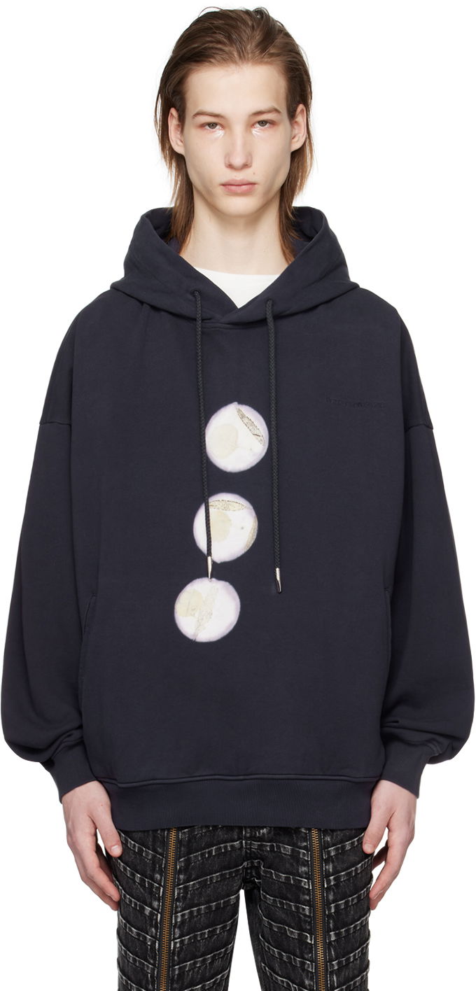 Dukserice Feng Chen Wang Feng Chen Wang Plant Dye Hoodie Tamnoplava | FMS17HD04