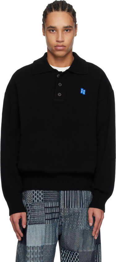 Džemper ADER ERROR ADER error Significant TRS Tag Knit Polo Crna | BO42FYKT0102BK, 0