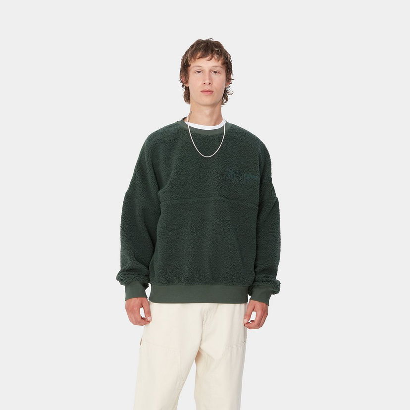 Dukserice Carhartt WIP Fleece Sweatshirt Zelena | I033991_9