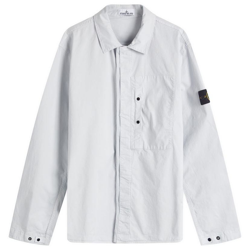 Košulja Stone Island Stone Island Supima Cotton Twill Stretch-TC Button Shirt Jacket Siva | K1S151200033-V0041