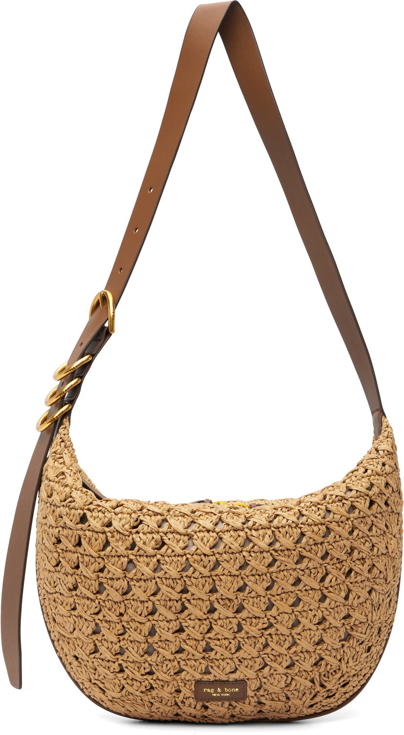 Torba za rame rag & bone Rag & Bone Mercer Medium Crochet Shoulder Bag Bež | RF100902