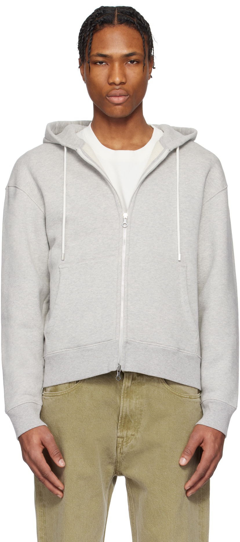 Dukserice OUR LEGACY Our Legacy Rascal Zip-Up Hoodie Siva | M2256RG