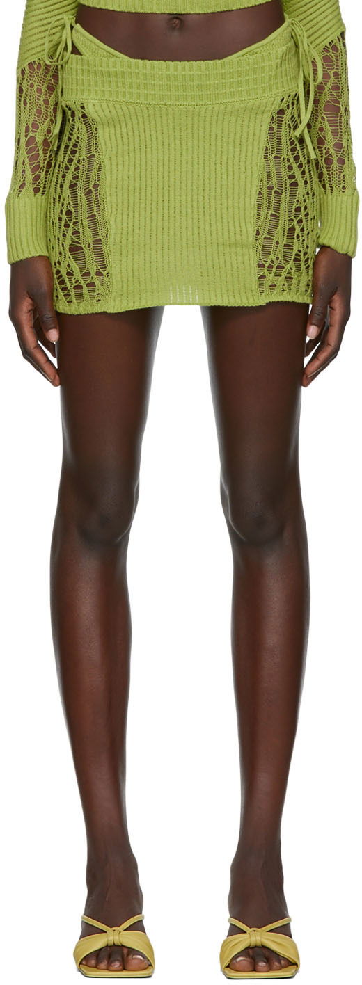 Suknja GUIZIO Guizio Exclusive Miniskirt Zelena | MCMS 1
