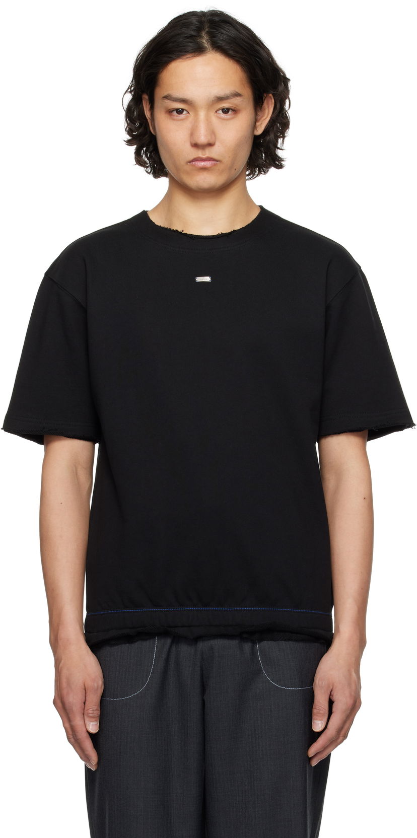 Majica kratkih rukava ADER ERROR ADER error Half Sleeve Sweatshirt Crna | BO01SSSW0201BK