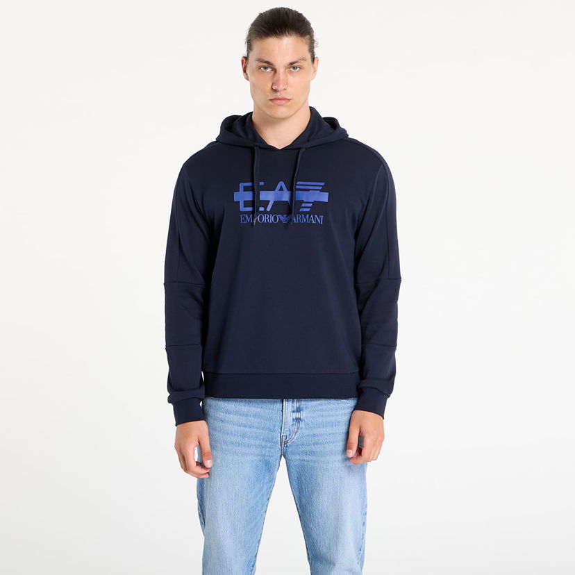 Dukserice Emporio Armani EA7 Emporio Armani Train Logo Series Hoodie Tamnoplava | 7M001121AF12473UB102