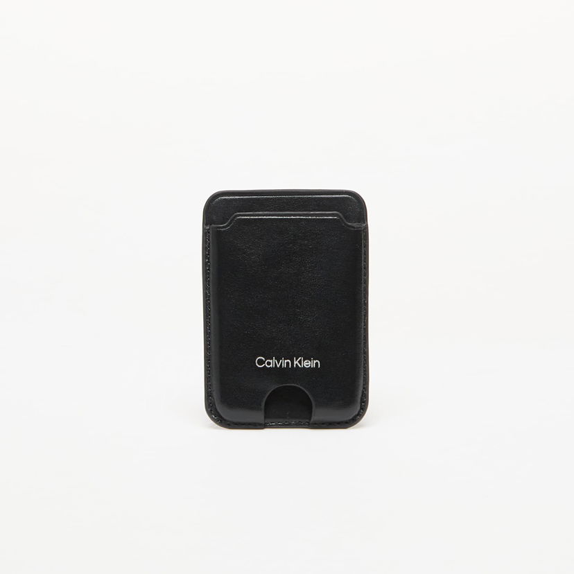 Novčanik CALVIN KLEIN Calvin Klein Jeans Tech Essential Leather Card Case Crna | LV04F1070G UB1