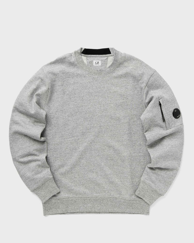 Dukserice C.P. Company DIAGONAL RAISED FLEECE CREW NECK LENS SWEATSHIRT Siva | 17CMSS023A005086W-M94