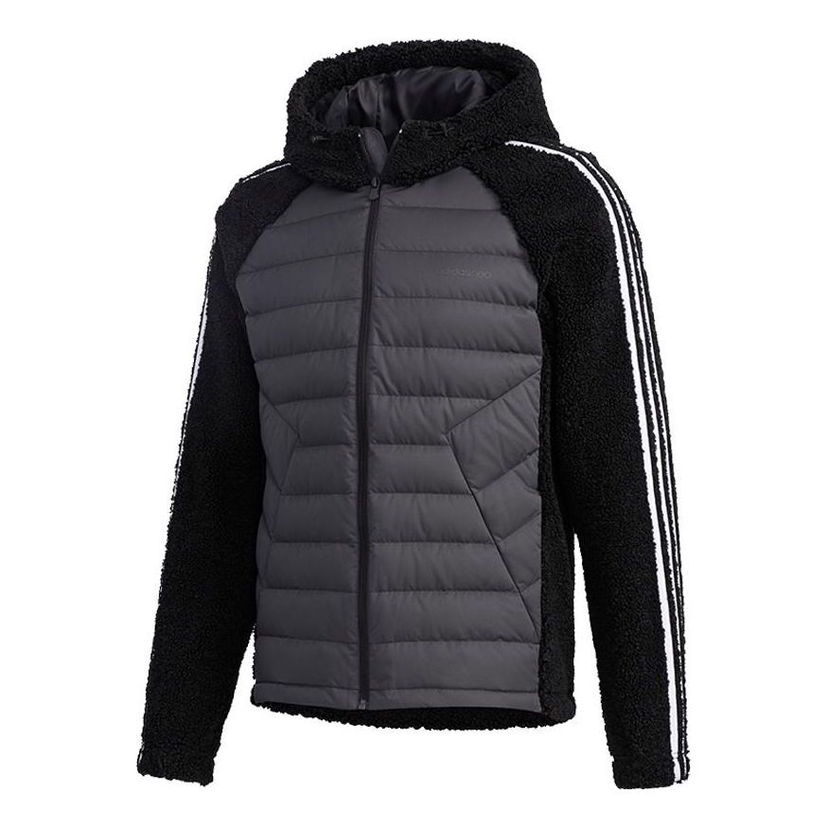Pernata jakna adidas Originals Hybrid Padded Hooded Jacket Crna | GJ8754