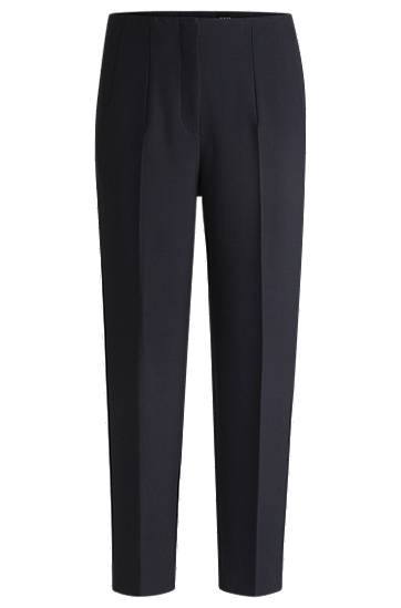 Hlače BOSS Relaxed Fit Stretch Trousers Tamnoplava | 50511953