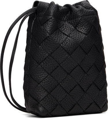 Novčanik Bottega Veneta Bottega Veneta Vertical Woven Leather Pouch Crna | 838786V5I538803, 2