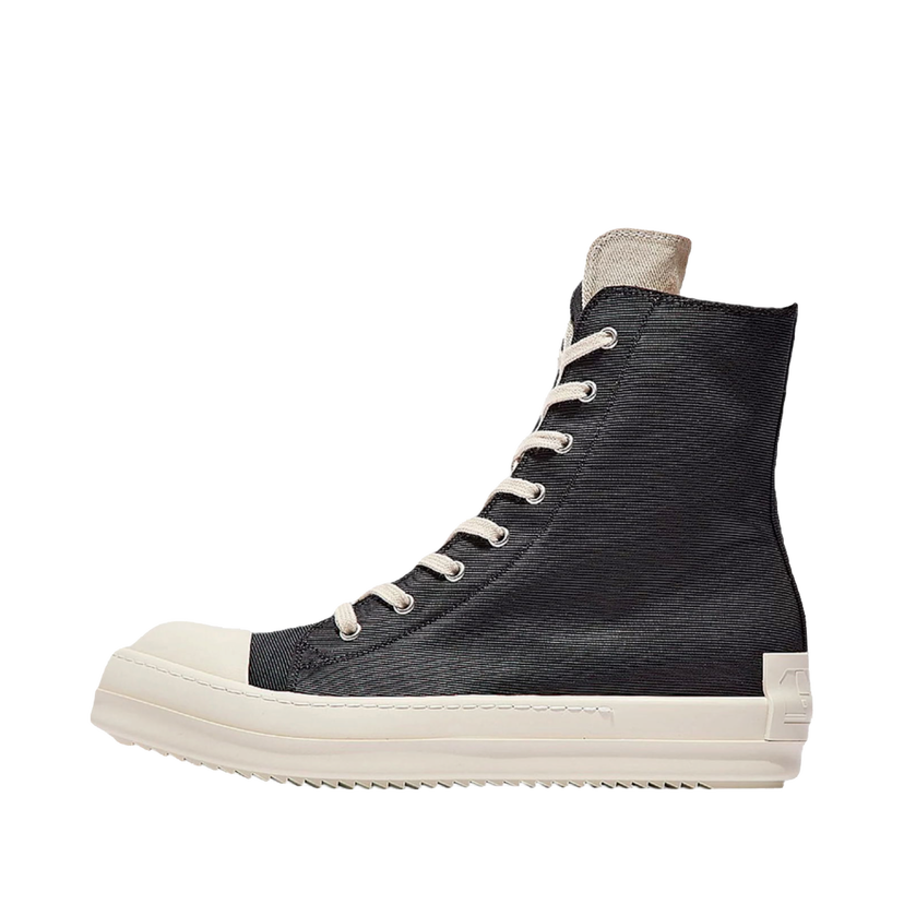 Tenisice i cipele Rick Owens Drkshdw Gethsemane Canvas High Black Milk Crna | DU02A3800 FCEH2 911