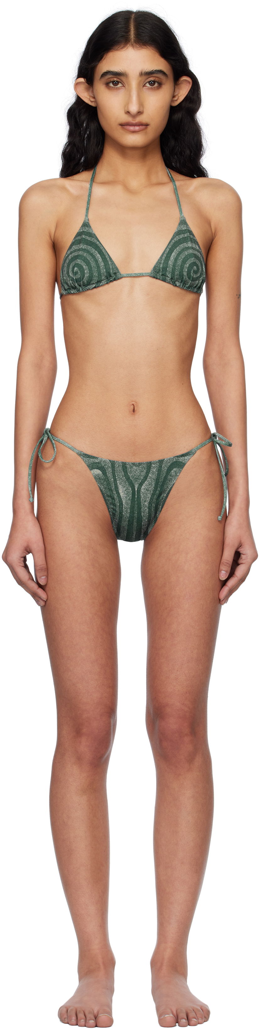 Kupaći kostimi Jean Paul Gaultier Jean Paul Gaultier 'The Spirale' Bikini Zelena | 25/34-F-BS024-J587-0351