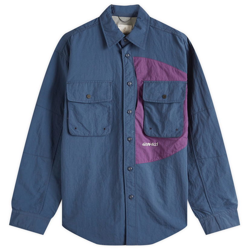 Košulja GRAMICCI Gramicci Brentwood Nylon Shirt, Size Large Plava | G5SM-J038-DNV