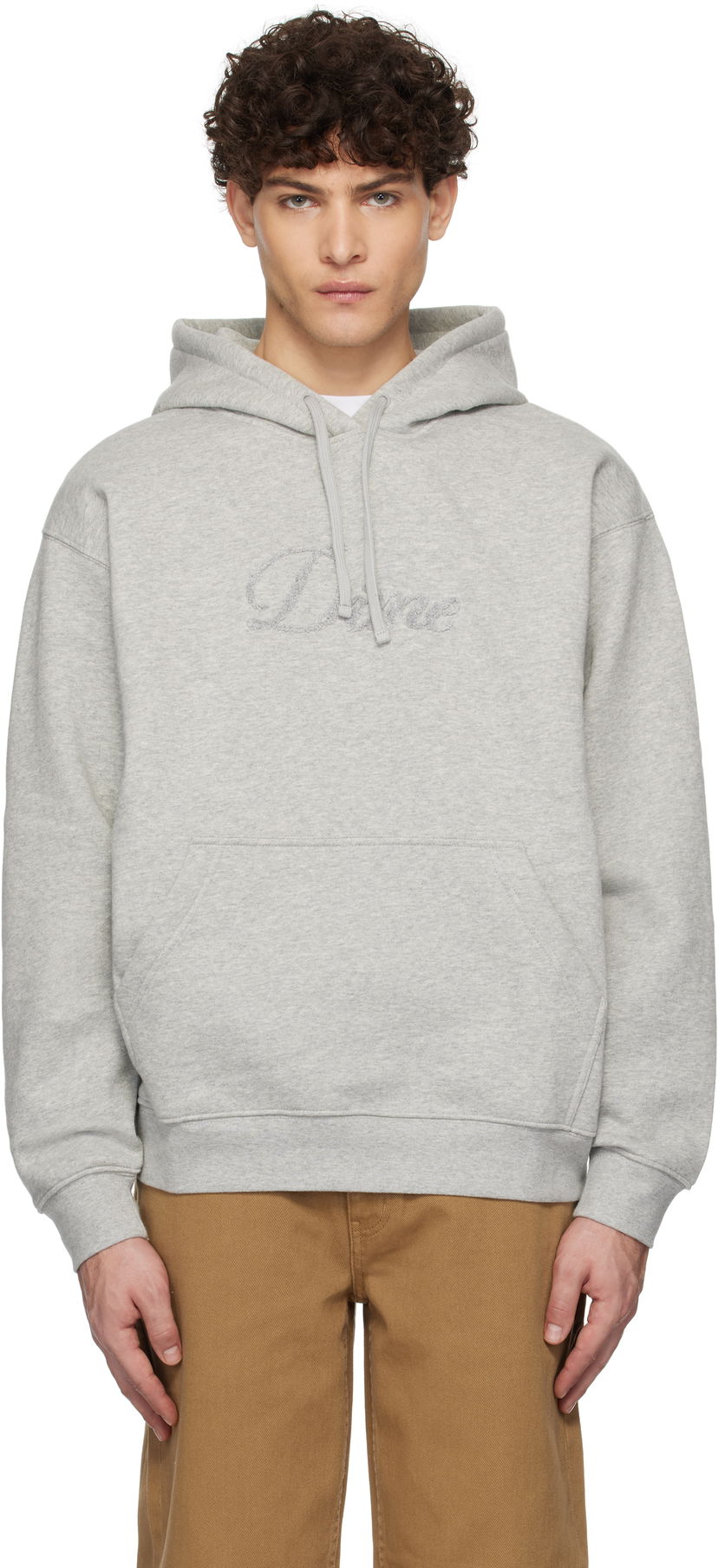 Dukserice Dime Cursive Logo Fleece Hoodie Siva | DIMEHO2449GRY