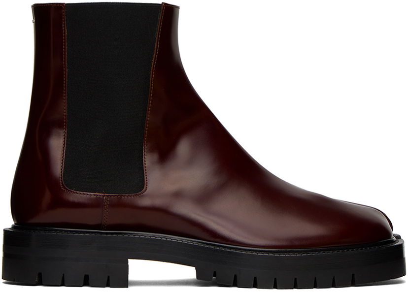 Tenisice i cipele Maison Margiela Tabi County Chelsea Boots "Burgundy" Smeđa | S57WU0275 P3827