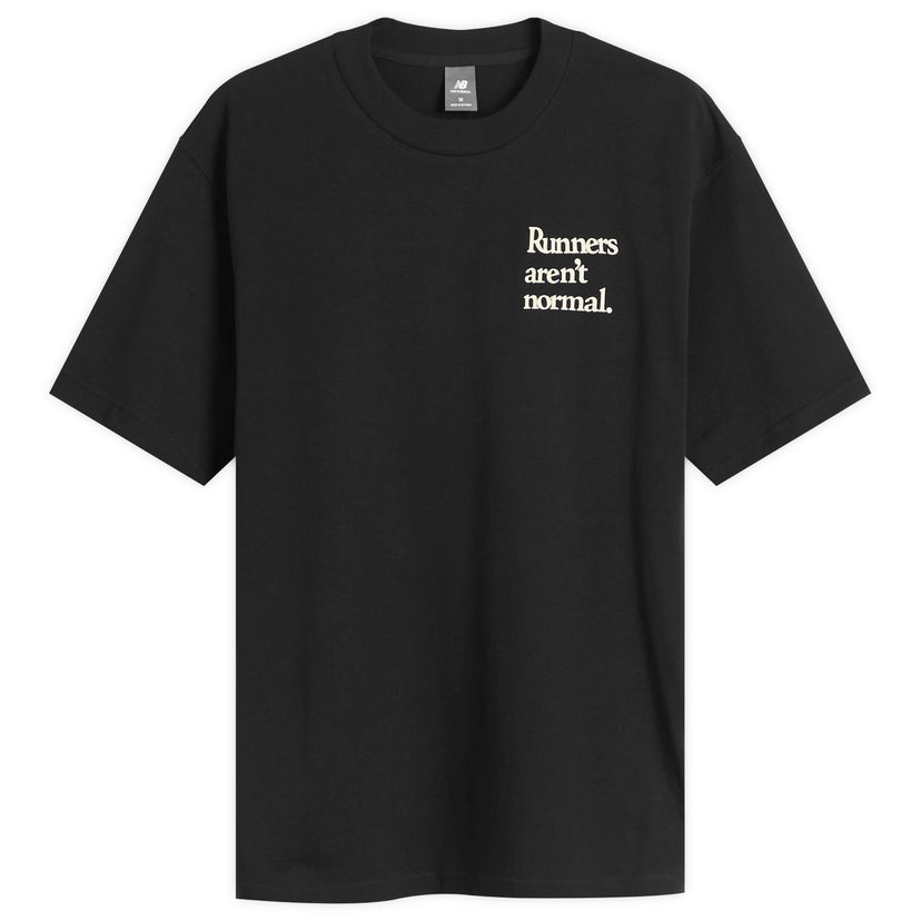 Majica kratkih rukava New Balance Runners Arent Normal T-Shirt Crna | MT53921-BK