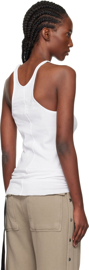 Majica bez rukava Rick Owens Rick Owens DRKSHDW Concordians Ribbed Racer Back Tank Top Bijela | DS02E7119 RN, 2
