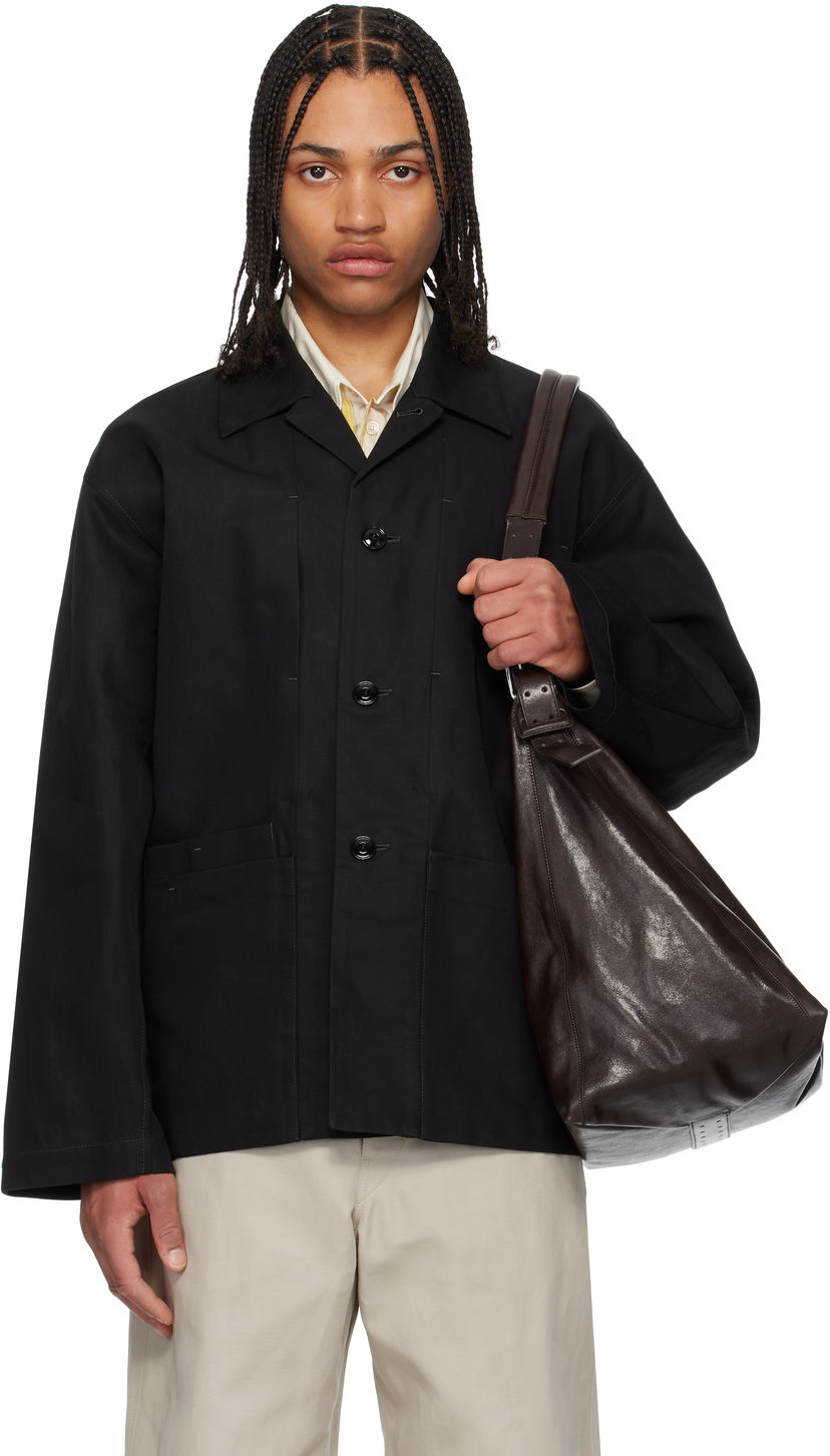 Jakna LEMAIRE Lemaire Boxy Workwear Jacket Crna | OW1148 LF1350