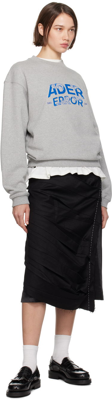 Dukserice ADER ERROR Graphic Print Crewneck Sweatshirt Siva | BN25FYSW0101GR, 3