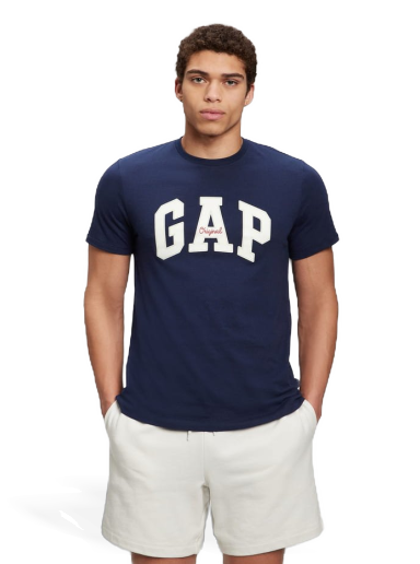 Majica kratkih rukava GAP Logo Original Arch Tee Tamnoplava | 471777-09