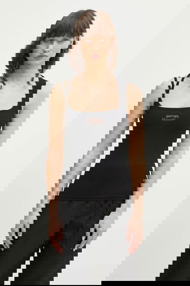 Majica bez rukava Ottolinger Ottolinger Dirndl Double Strap Tank Top Crna | 104.101004.01, 0