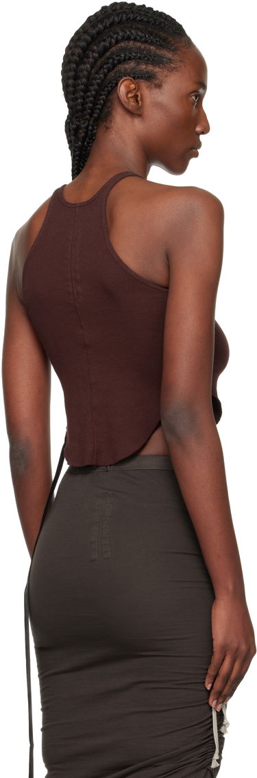 Majica bez rukava Rick Owens DRKSHDW Concordians Basic Rib Tank Top Smeđa | DS02E7100 RN, 2