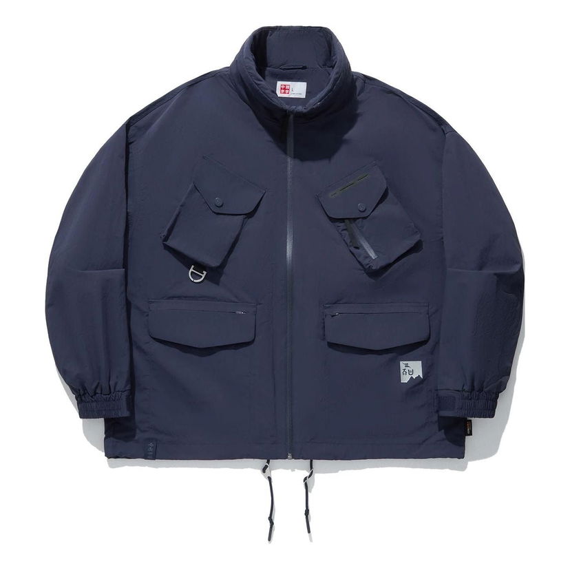 Vjetrovka Li-Ning Multi Pockets Waterproof Jacket Plava | AJDU271-2