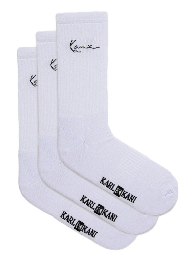 Čarape Karl Kani Socks 3-pack Bijela | KASK01100201