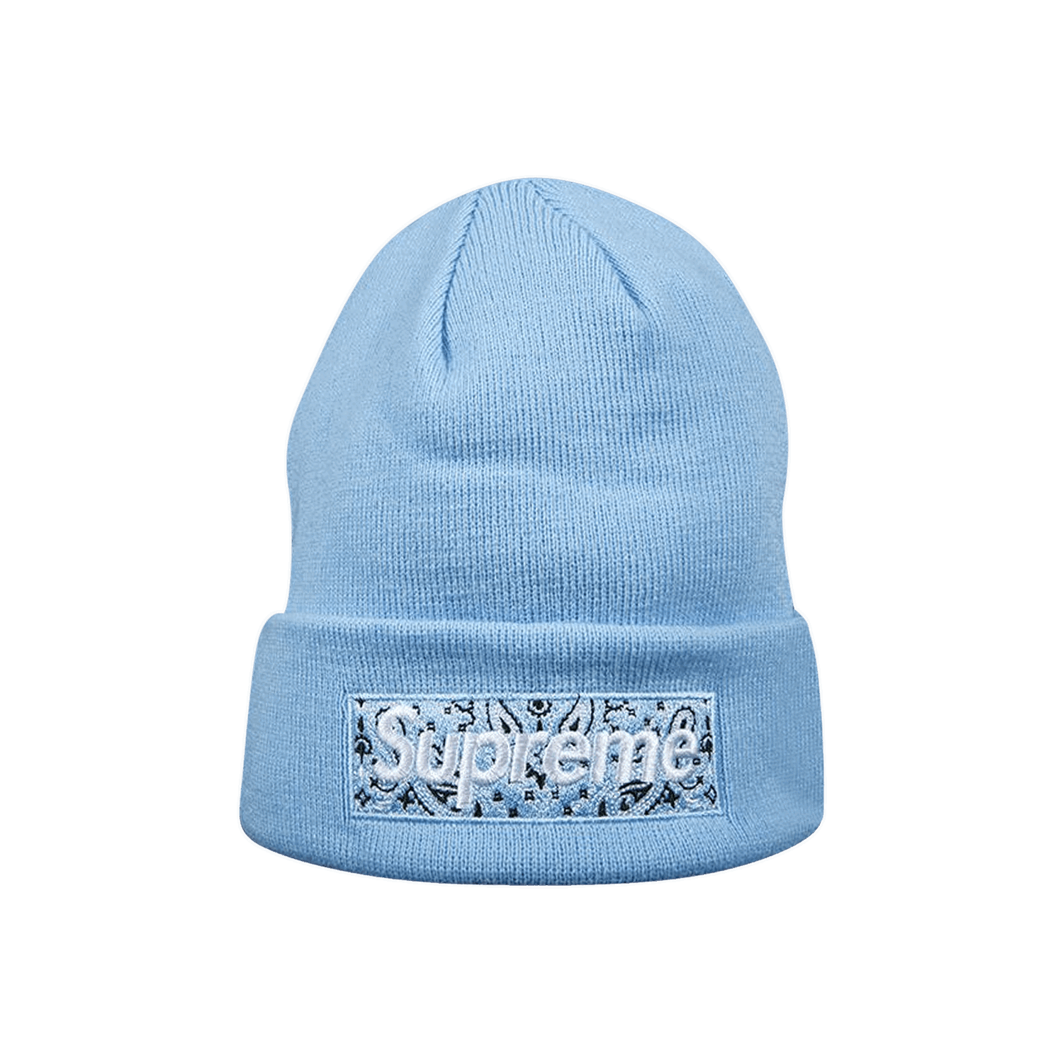 Kapica Supreme New Era x Box Logo Beanie Plava | FW19BN4 LIGHT BLUE, 0