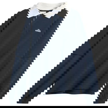 Polo majica Rhude Layered Long Sleeve Pique Polo Tamnoplava | RHFW25PO03012-3175, 1
