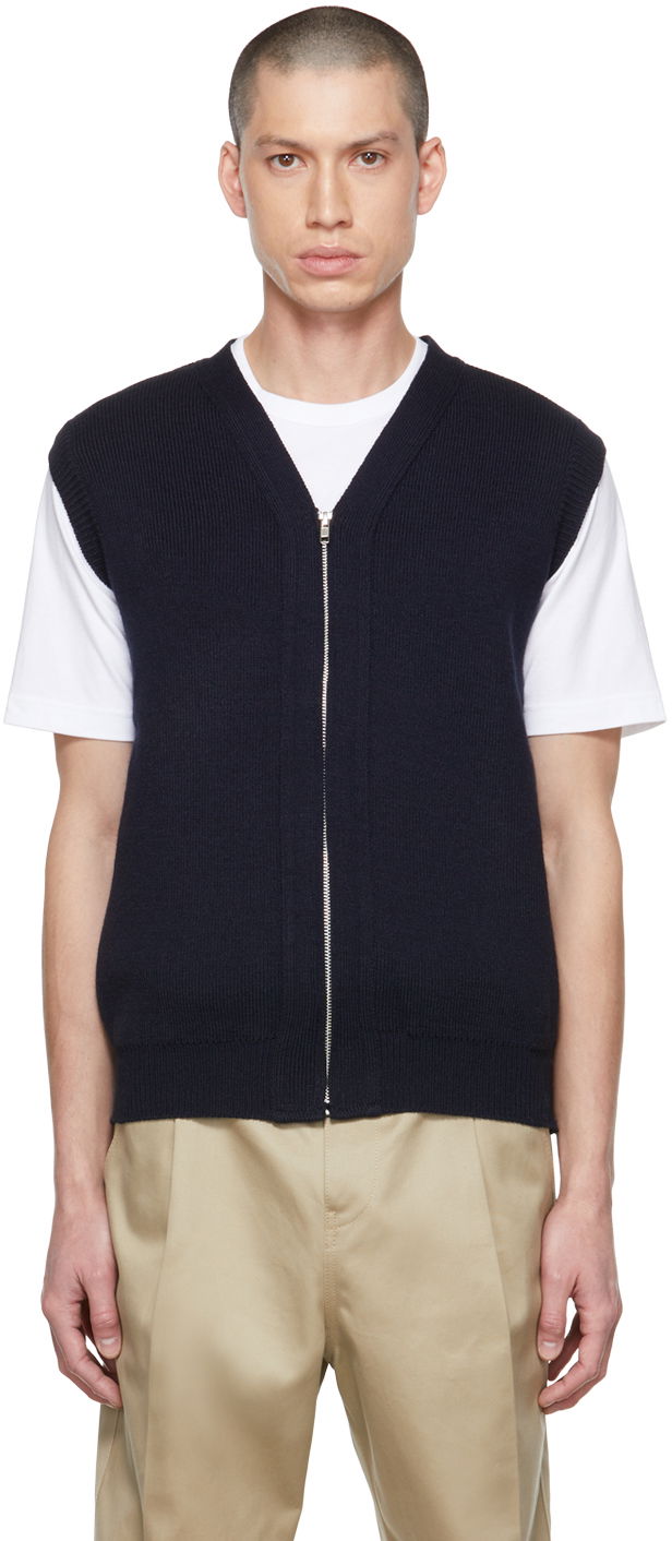 Prsluk Comme des Garçons Lochaven of Scotland Edition Zip Vest Tamnoplava | DH-N506-051