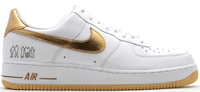 Air Force 1 Low Players White Metallic Gold