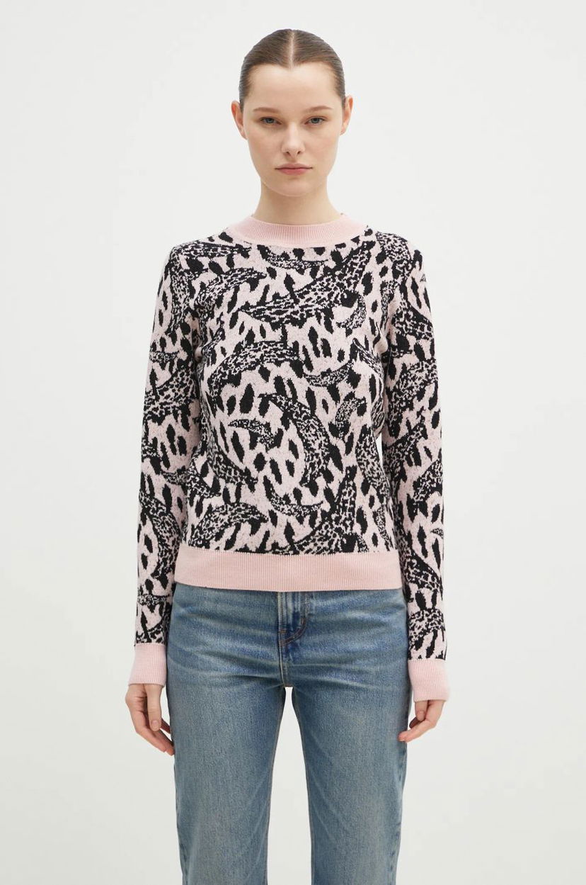 Džemper Fiorucci Pink Banimalier Wool Blend Sweater Ružičasta | W01FPKSW195KN03PN04