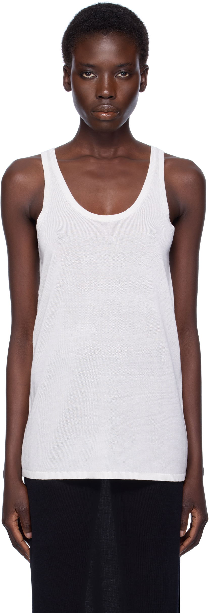 Majica bez rukava TOTEME TOTEME Knit Tank Top Bijela | 253-WRT0530-YA0079
