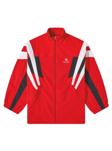 Dukserice Balenciaga Logo Oversized Track Jacket Crvena | 675272-TJQ32-6400