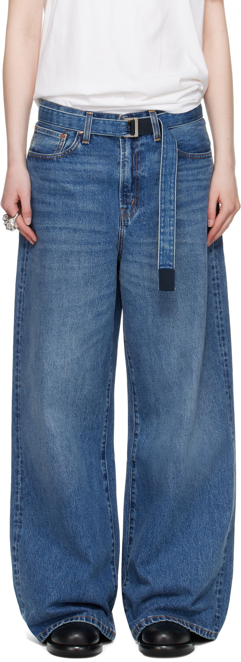 Jeans sacai Levi's Edition Wide-Leg Jeans by Sacai Plava | 25-0962S