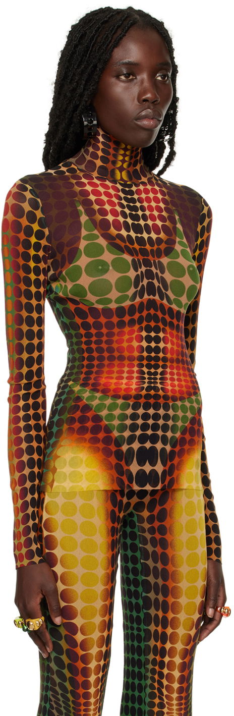 Džemper Jean Paul Gaultier Gaultier Dots Print Turtleneck Top Višebojno | 22/09-U-TO049-T521, 1