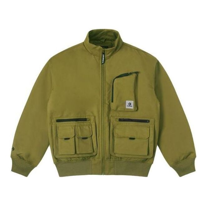Bomber jakna Converse Short Bomber Jacket Zelena | 10025251-A02