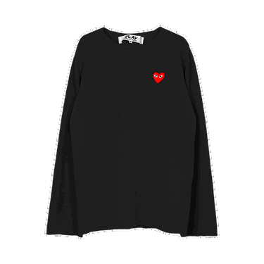 Džemper Comme des Garçons PLAY Red Heart Crewneck Crna | AZ N068 051 1, 0
