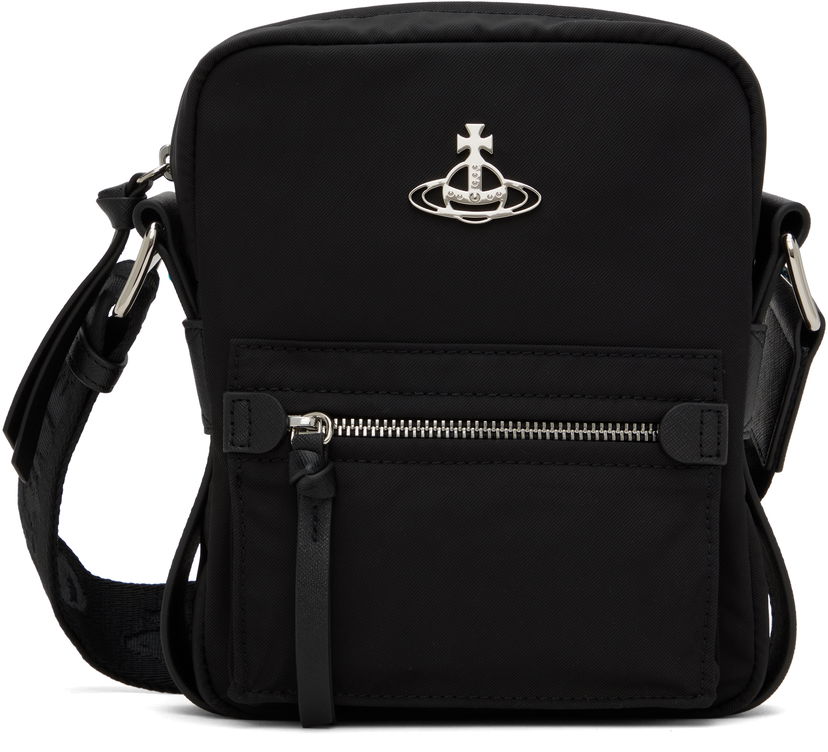 Torba za rame Vivienne Westwood Small Jackson Crossbody Satchel Bag Crna | 4803000BU-W001Y-