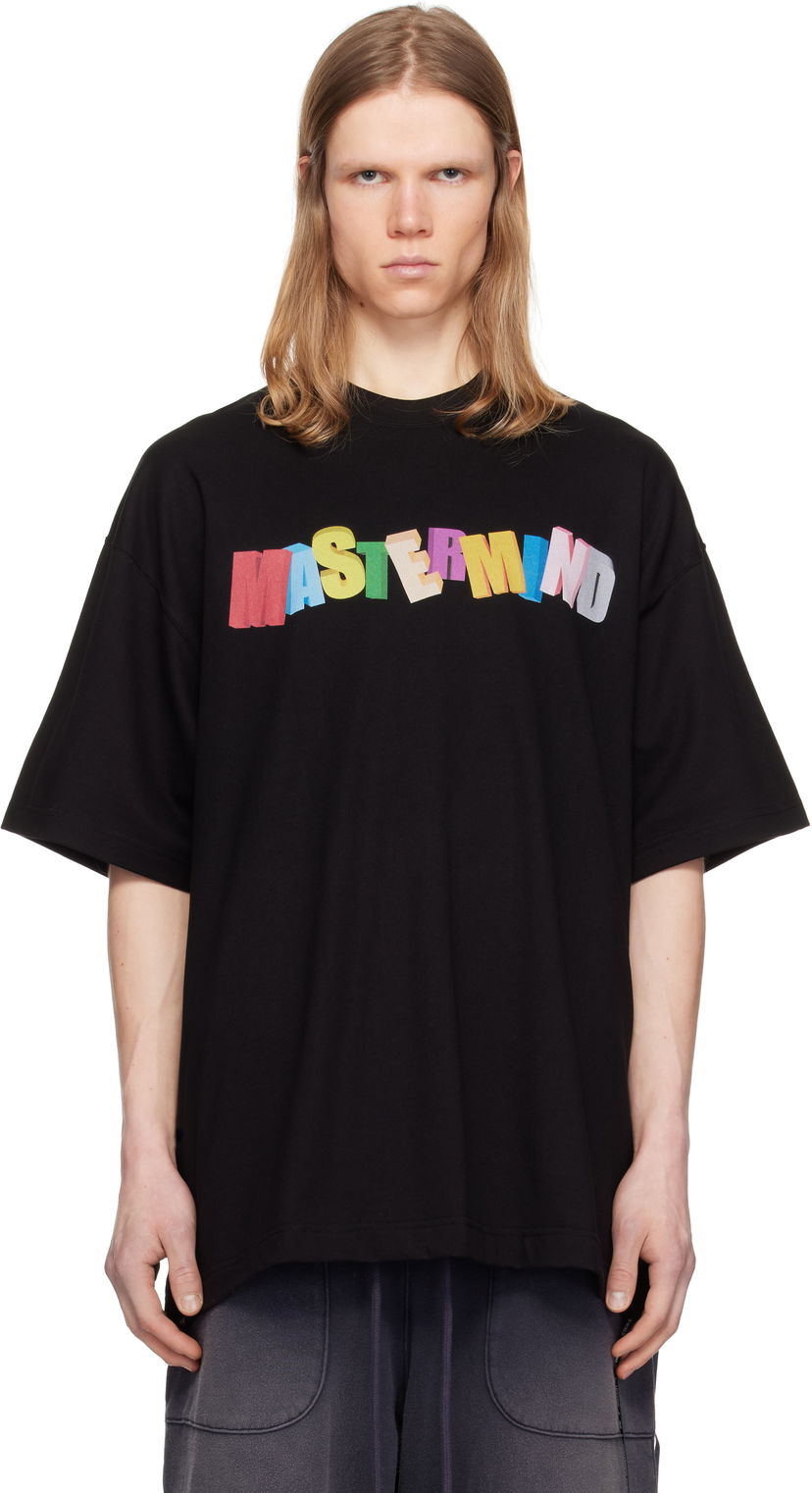 Majica kratkih rukava Mastermind WORLD Mastermind World Oversized Multicolor Logo T-Shirt Crna | MW25S14-TS056-022