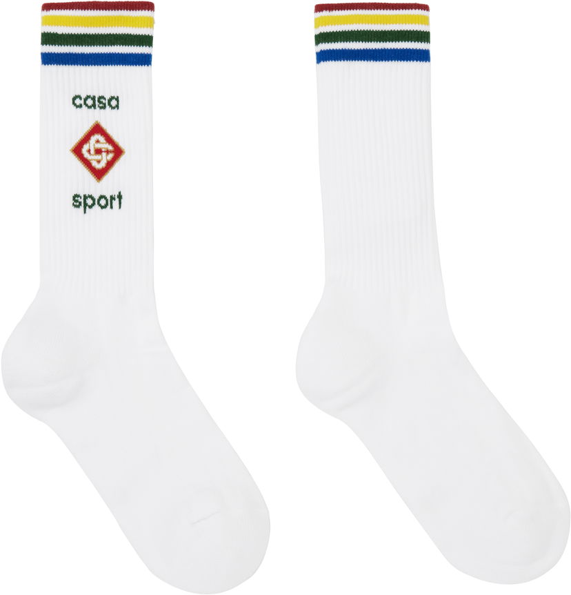 Čarape Casablanca Sport Socks Bijela | APS25-ACC-010-02