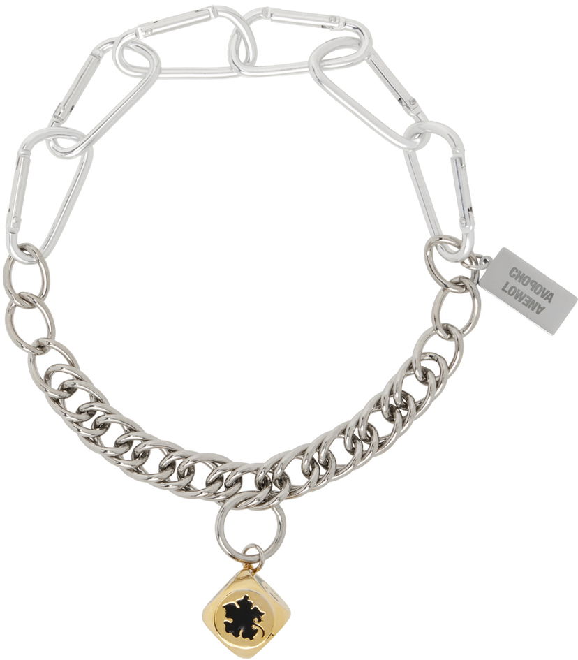 Ogrlica Chopova Lowena Lucky Dice Charm Necklace Metalik | 6523