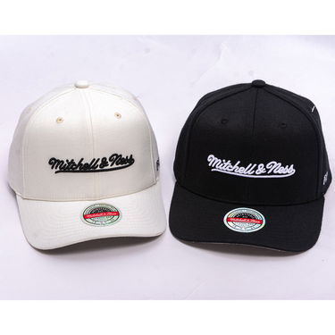 Kapa Mitchell & Ness Mitchell & Ness Branded Script Stretch Cap Crna | HC12184-MNNBLCK, 3