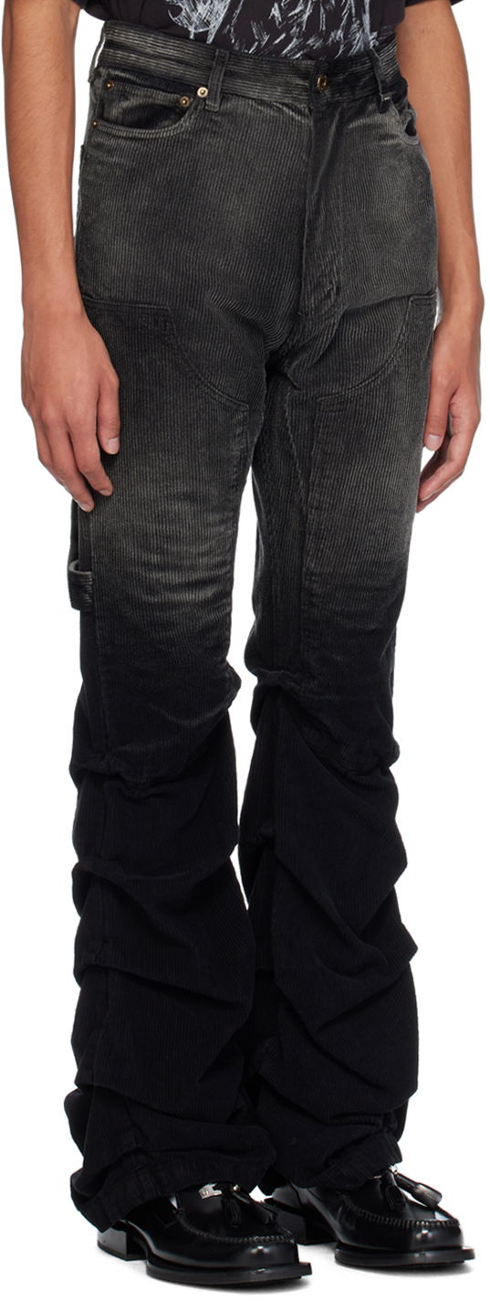 Cargo hlače We11done We11done Washed Wrinkled Corduroy Pants Crna | WD-PT2-24-237-M-BK, 1