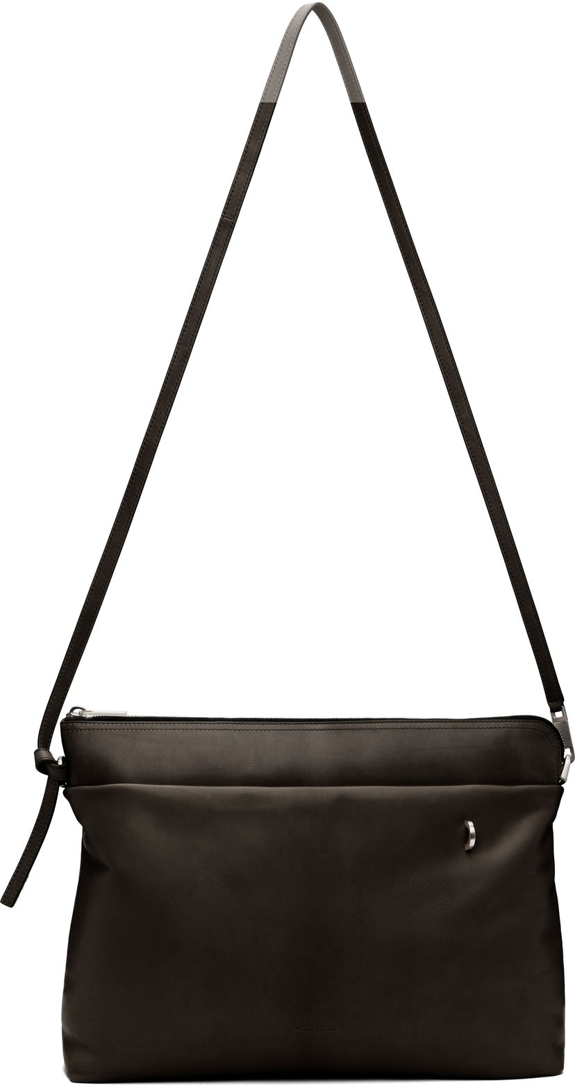 Torba za rame Rick Owens Rick Owens Concordians Big Adri Bag Smeđa | RA02E0726 LCAPA