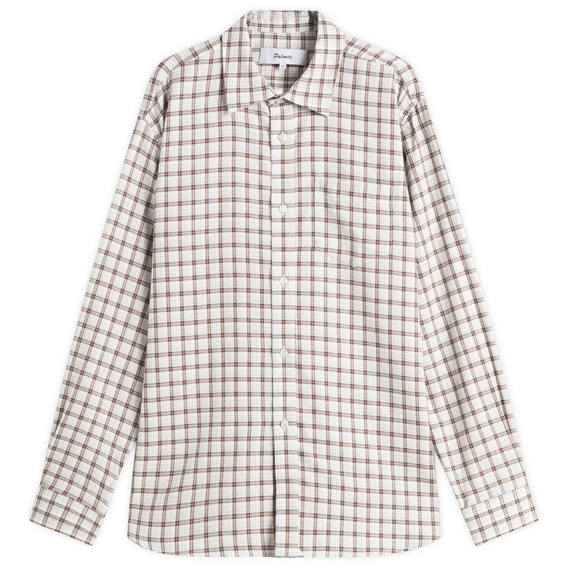 Košulja Palmes Cotton Merino Shirt Bijela | P30-0036-132