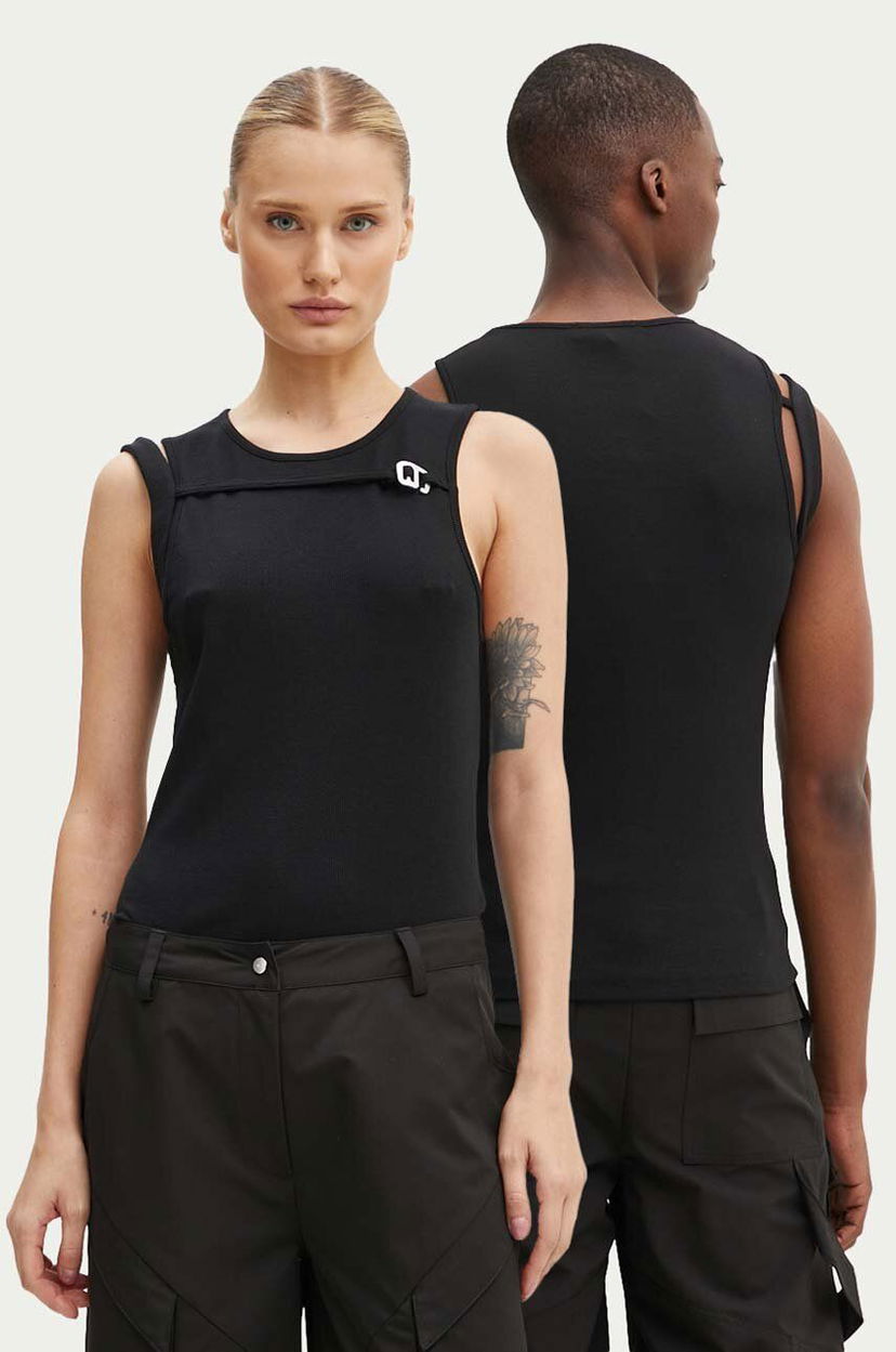 Majica bez rukava HELIOT EMIL Cutout Detail Tank Top Crna | PREAW24.M.09.118