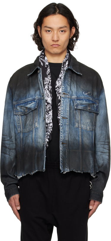 Jakna We11done We11done Sprayed Sporty Selldone Denim Jacket Plava | WD-DJ1-25-308-U-BL, 0
