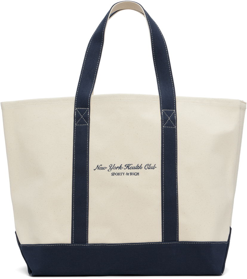 Tote bag Sporty & Rich 'NY Health Club' Tote Bež | BA006514043BE06